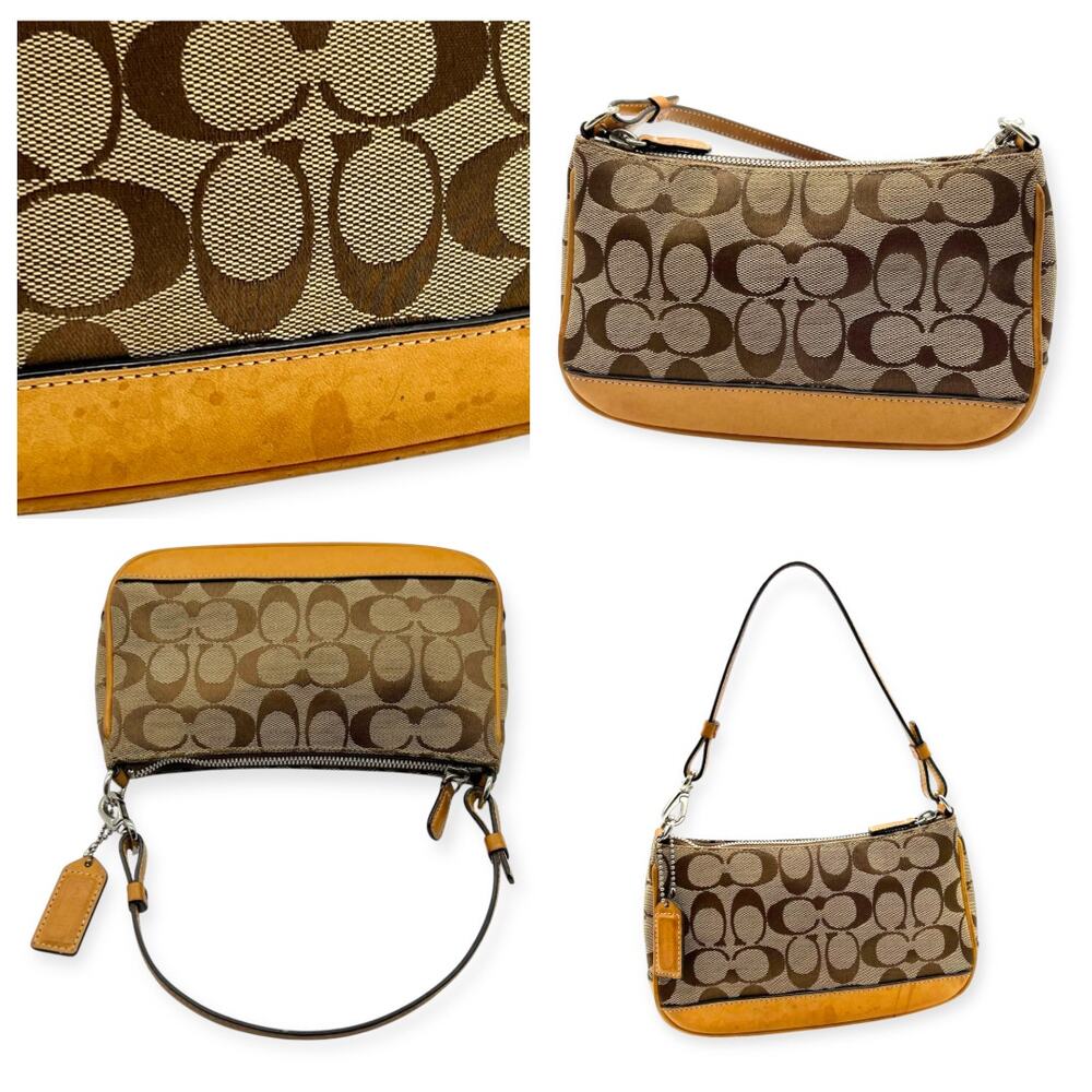 Coach Brown and Tan Mini Bag - Picture 3 of 11